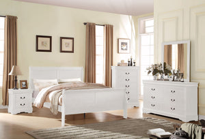 Urban Nest Louis Philippe Sleigh Style Bed with Classic Wood Construction - view 30