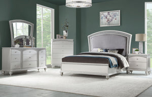 Urban Nest Maverick Panel Bed with Rhinestone Inlay - view 3