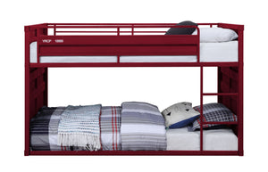 Urban Nest Metal Twin Over Twin Bunk Bed with Safety Guardrail - view 2