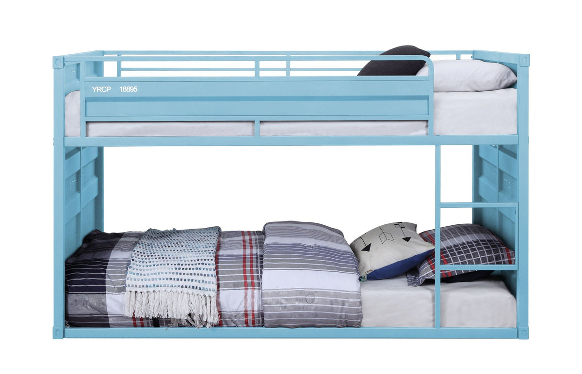Urban Nest Metal Twin Over Twin Bunk Bed with Safety Guardrail - view 3