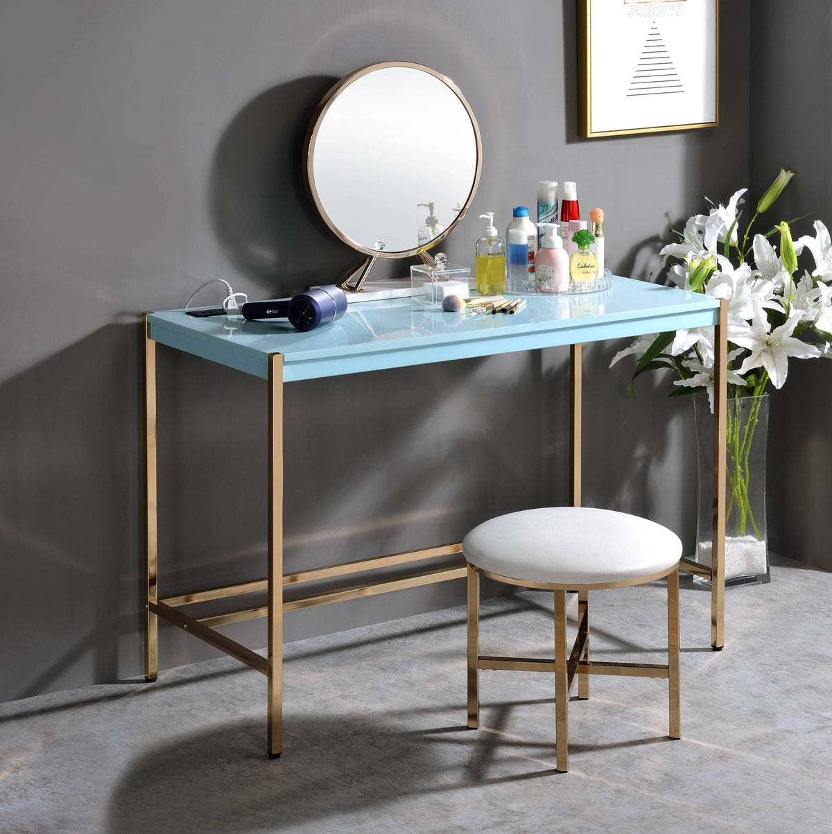 Urban Nest Midriaks Writing Desk With USB Port
