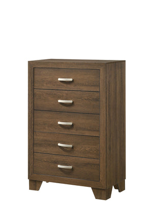 Urban Nest Miquell Elegant Design Chest in Dark Brown