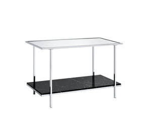 Angwin - Mirrored Faux Marble Console Table - Multi - Best Buy Furniture