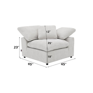 Urban Nest Naveen Modular Sectional With Ottoman