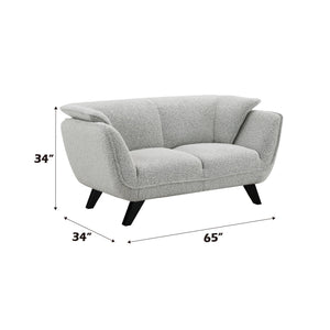 Urban Nest Nayeli Boucle Loveseat with Pocket Coil Seating - view 4