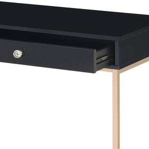 Urban Nest Ottey High Gloss Writing Desk with Metal Legs