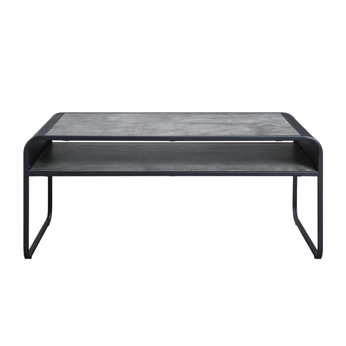 Raziela - Concrete Coffee Table - Black / Gray - Best Buy Furniture