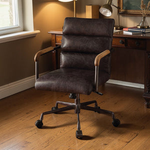 Urban Nest Retro Top Grain Office Chair with Swivel Function - view 4