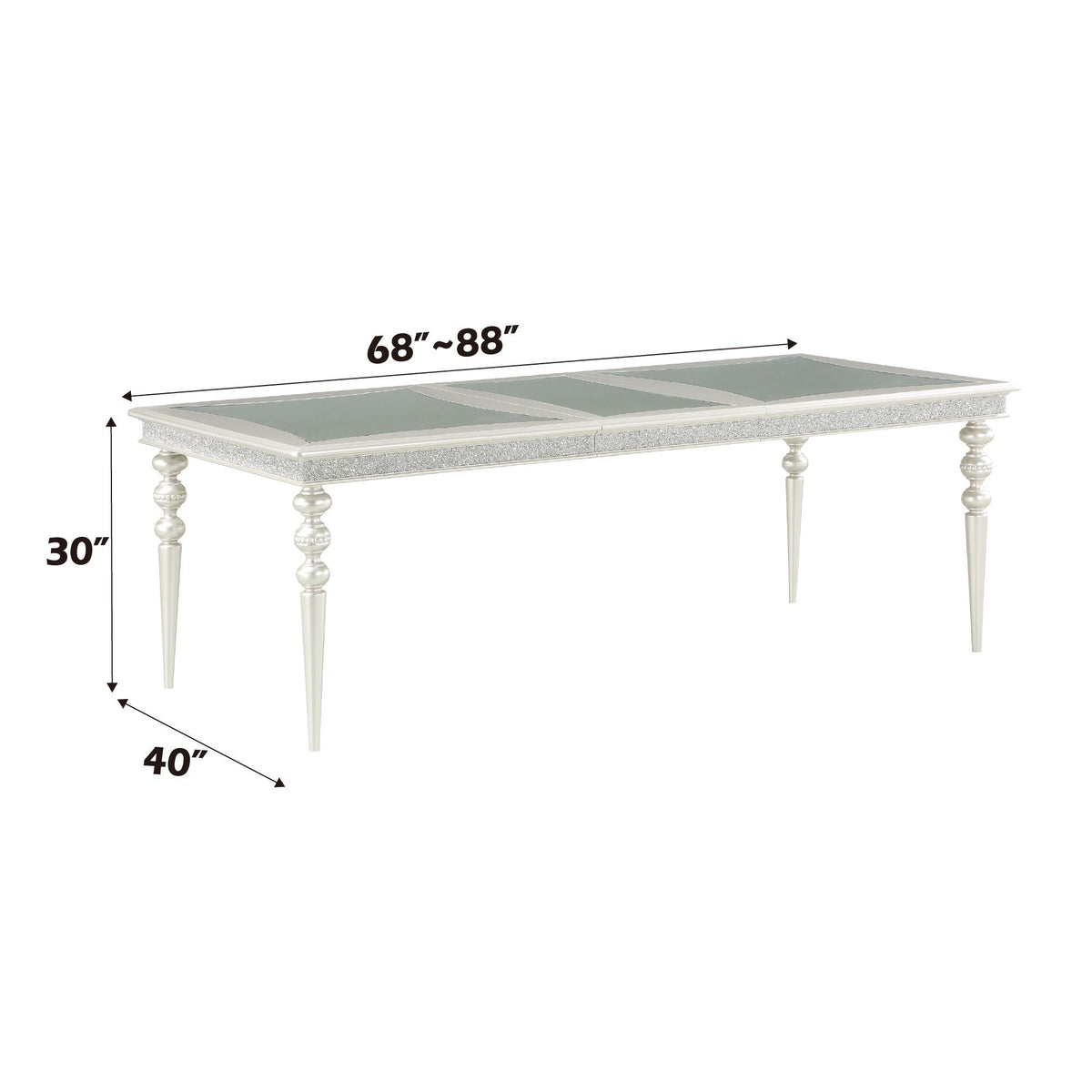 Maverick - Dining Table - Silver - Best Buy Furniture