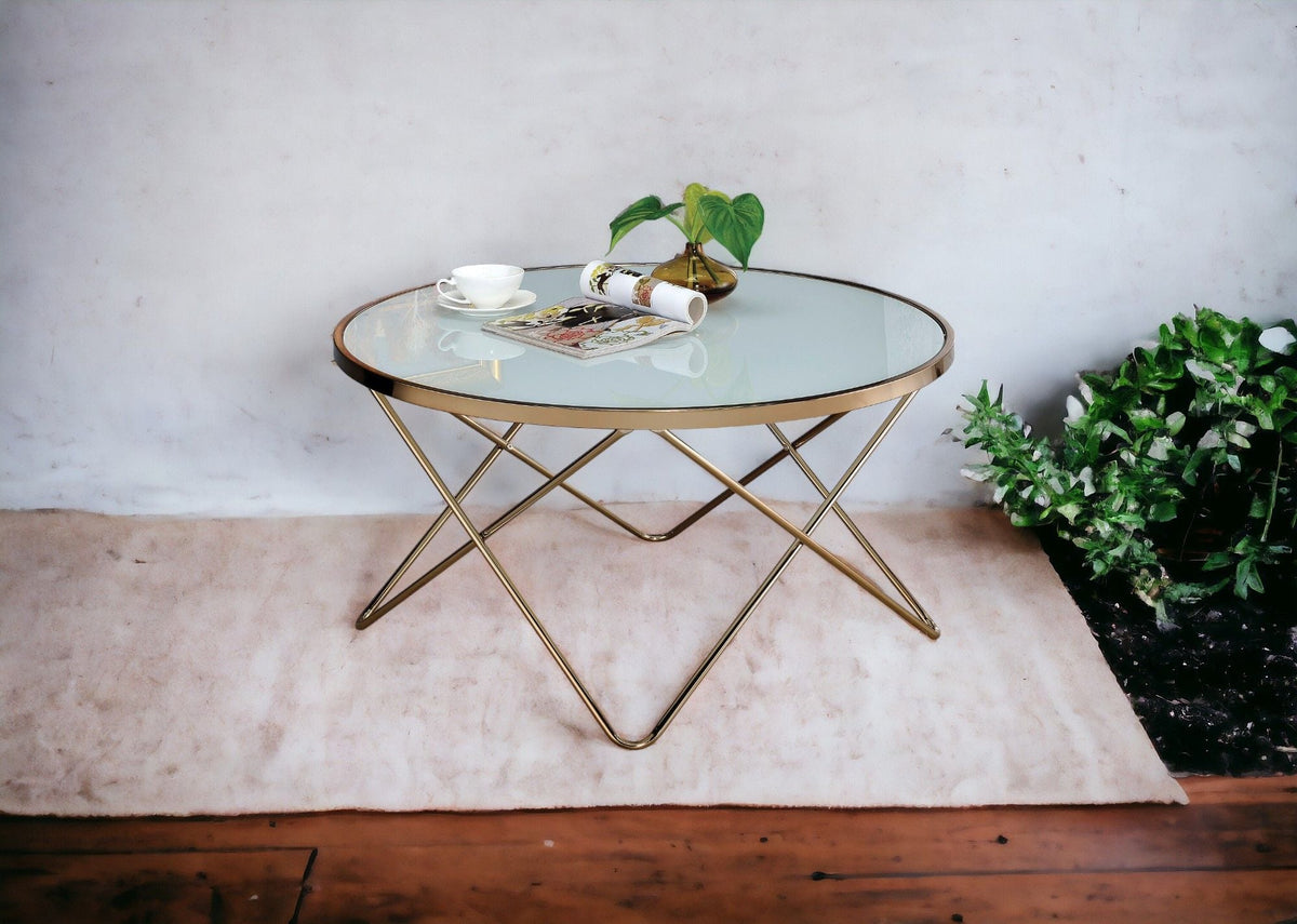 Urban Nest Valora Glass Coffee Table with Smoky Glass Top - view 8