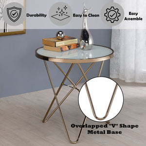 Urban Nest Valora Glass Coffee Table with Smoky Glass Top - view 5
