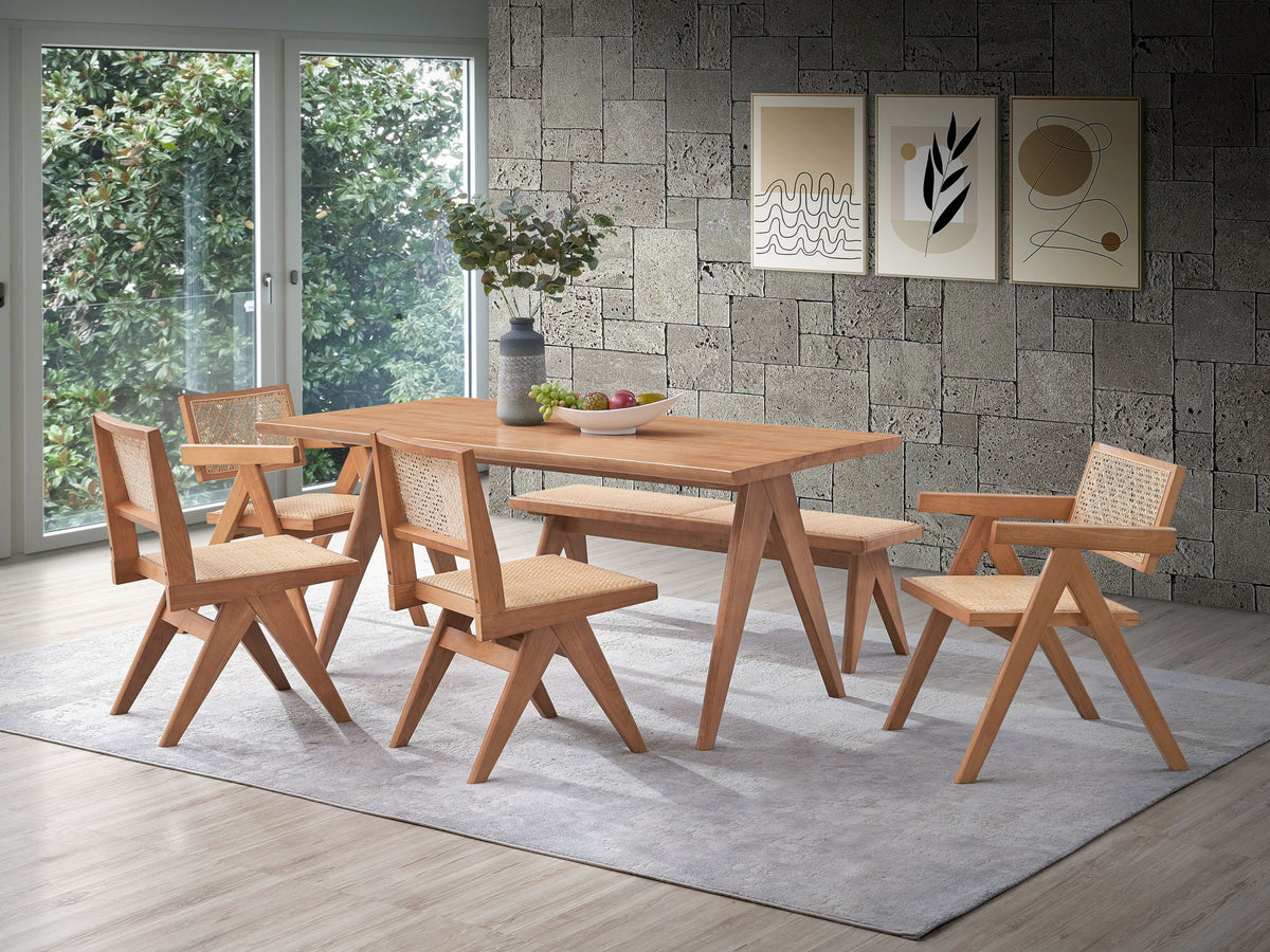 Velentina - Rattan Side Chair (Set of 2) - Natural - Best Buy Furniture