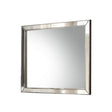 Urban Nest Voeville II Silver Wall Mirror with Wood Frame