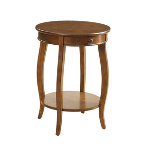 Urban Nest Walnut Accent Table with Drawer and Shelf - view 2