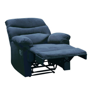 Urban Nest Woven Motion Recliner with Pillow-Top Arms in Blue