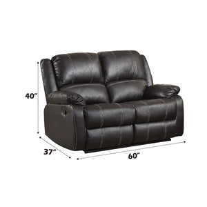 Urban Nest Zuriel Synthetic Recliner Loveseat with Manual Recline - view 3