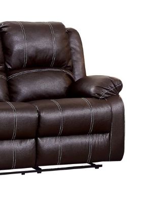 Urban Nest Zuriel Synthetic Recliner Loveseat with Manual Recline - view 4