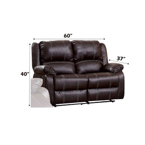 Urban Nest Zuriel Synthetic Recliner Loveseat with Manual Recline - view 5