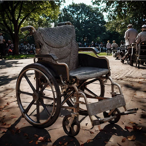 VELUNHOS Heavy-Duty Manual Wheelchair for Adults with Double X Support - view 2