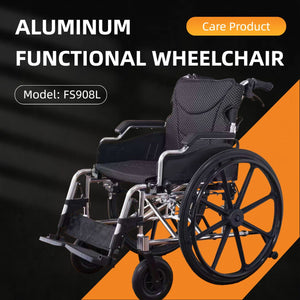 VELUNHOS Lightweight Foldable Transport Wheelchair with Double X Force Support - view 3