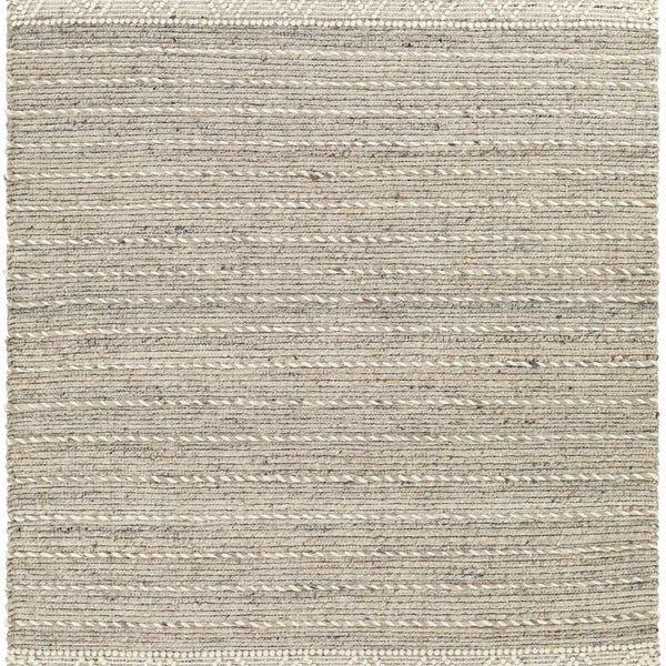 Cream Veruela Wool Blend Braided Tassel Area Rug - Clearance