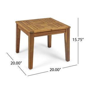 Hampton Outdoor Acacia Wood Side Table