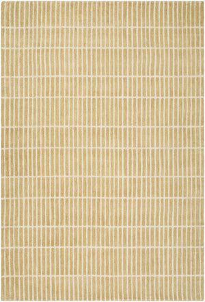 Finial Yellow Wool Area Rug