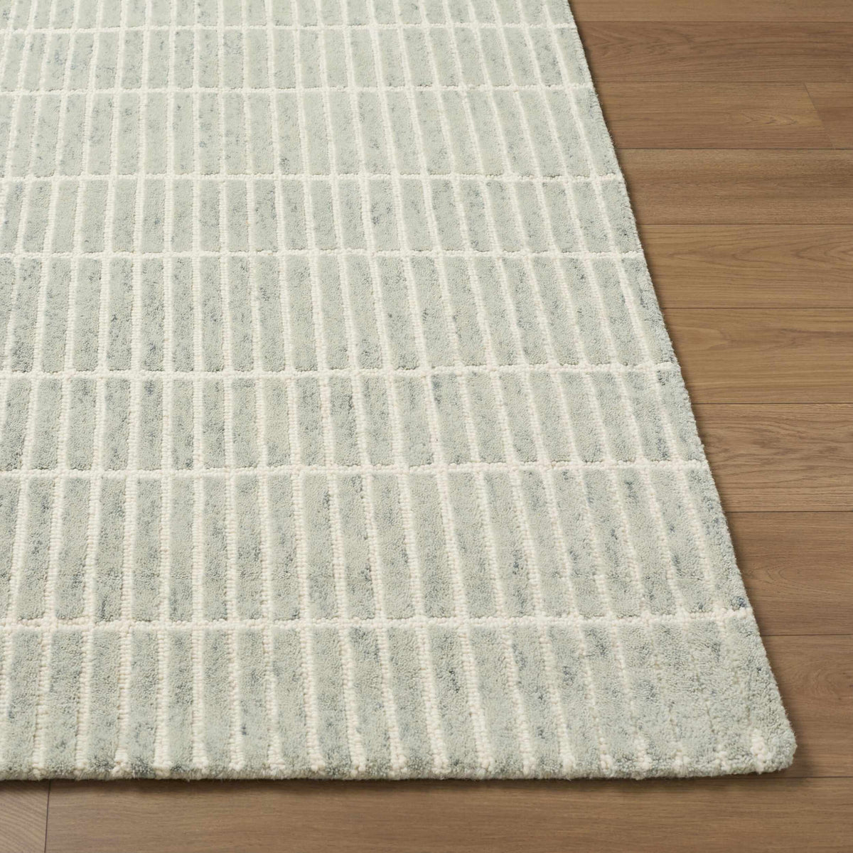 Finial Sage Wool Area Rug