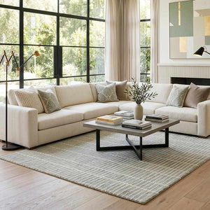 Finial Sage Wool Area Rug