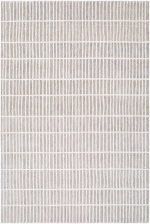 Finial Gray Wool Area Rug