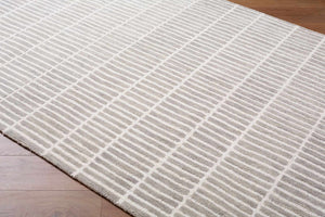 Finial Gray Wool Area Rug