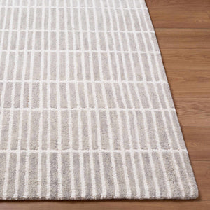 Finial Gray Wool Area Rug