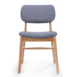 Voyager Upholstered Accent Chair Set of 2 in Dark Gray