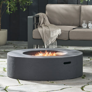 Lightweight Concrete Outdoor Circular Fire Pit
