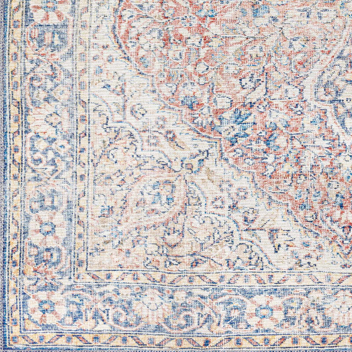 Wacousta Red&Blue Washable Rug - Promo
