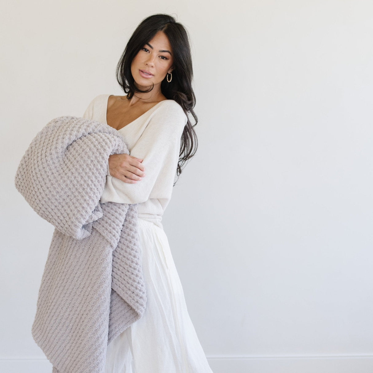 Waffle Knit Throw Blankets