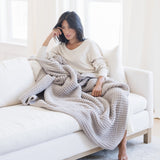 Waffle Knit Throw Blankets