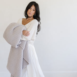 Waffle Knit XL Throw Blankets