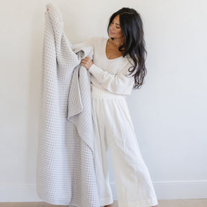 Waffle Knit XL Throw Blankets