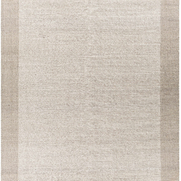 Joelle Beige Grid Wool Rug