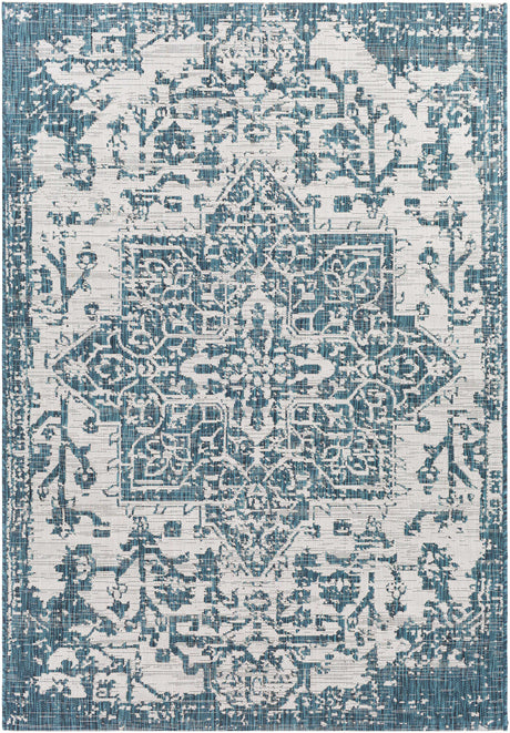 Teal Kilmacolm Indoor & Outdoor Area Rug - Clearance