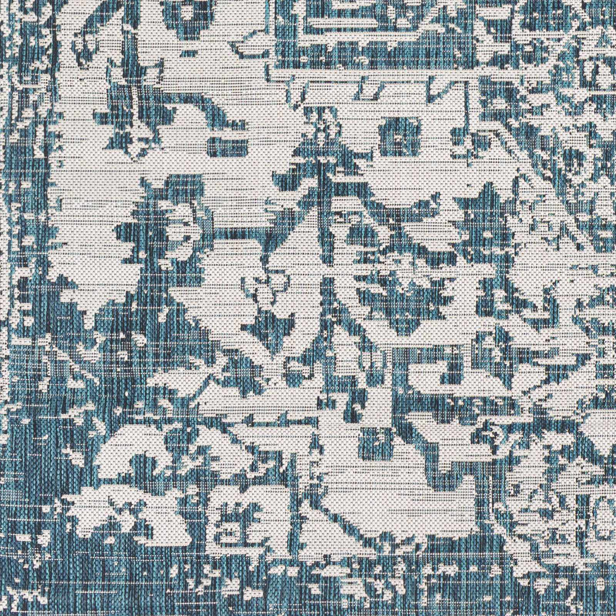 Teal Kilmacolm Indoor & Outdoor Area Rug - Clearance