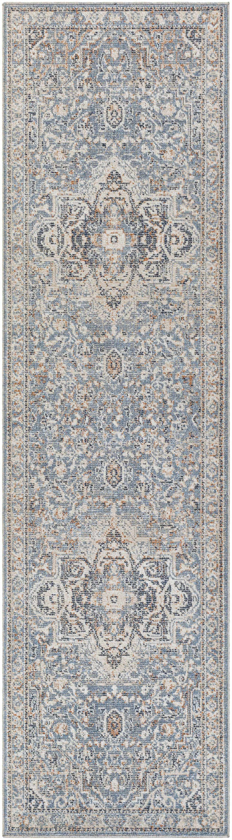 Buguey Cream&Blue  Area Rug - Clearance