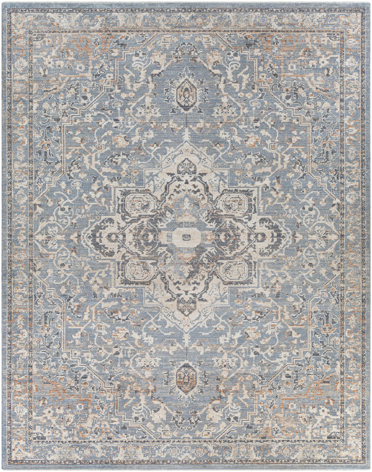 Buguey Cream&Blue  Area Rug - Clearance