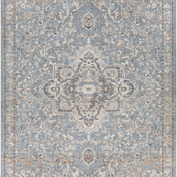 Buguey Cream&Blue  Area Rug - Clearance