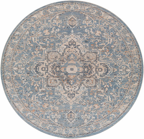 Buguey Cream&Blue  Area Rug - Clearance
