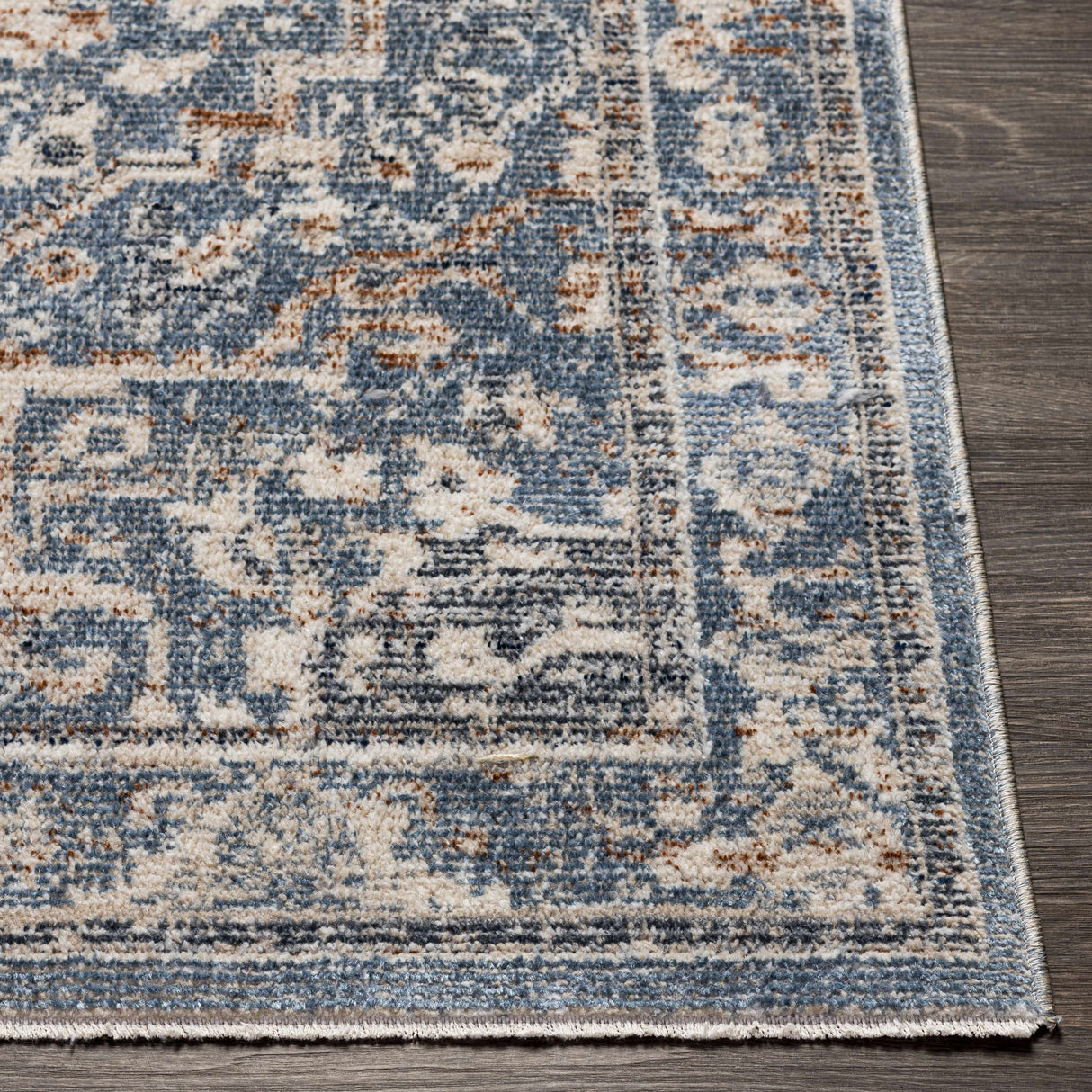 Buguey Cream&Blue  Area Rug - Clearance