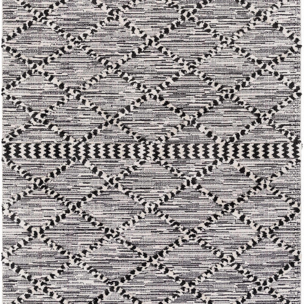 Warrandyte 5x7 Black&White High-Low Rug - Clearance