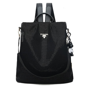 Water Resistant Anti Theft Backpack Oxford Travel Daypack 30cm