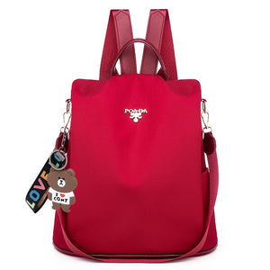 Water Resistant Anti Theft Backpack Oxford Travel Daypack 30cm